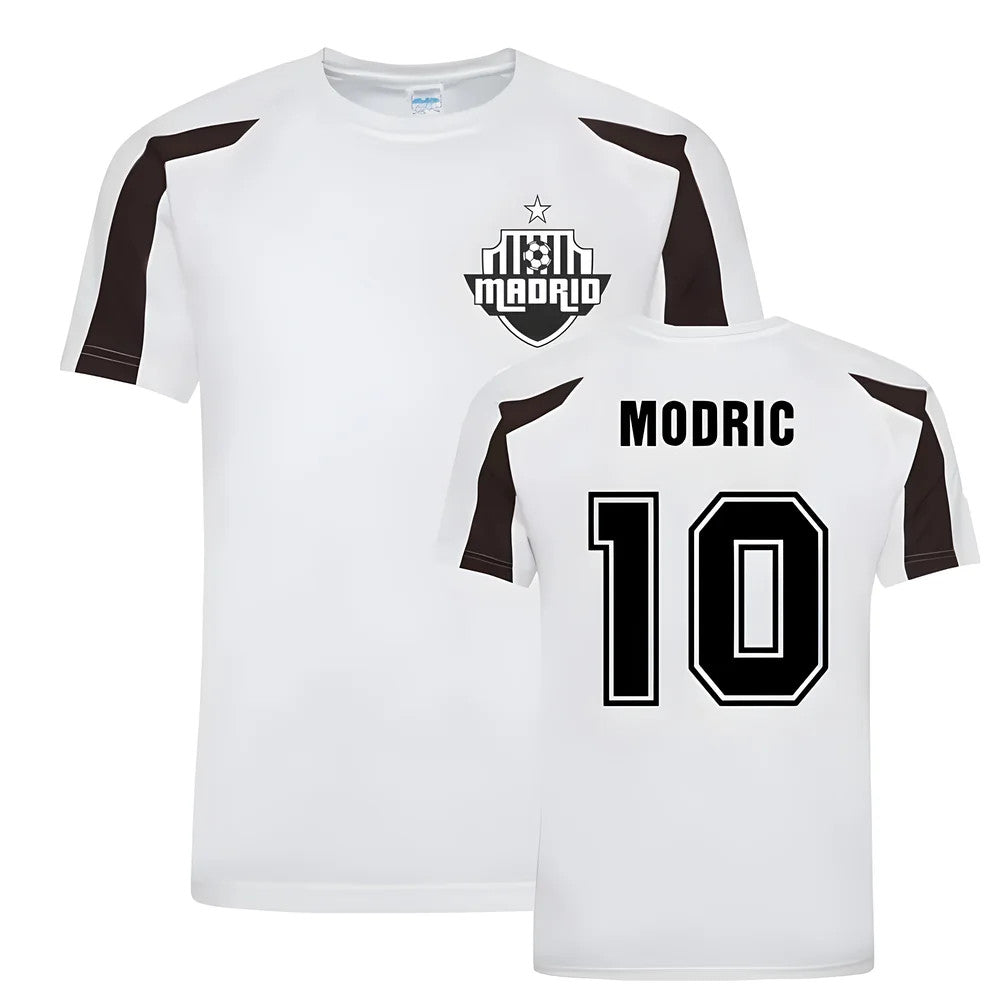 Luka Modric Madrid Sports Training Jersey (White)._1