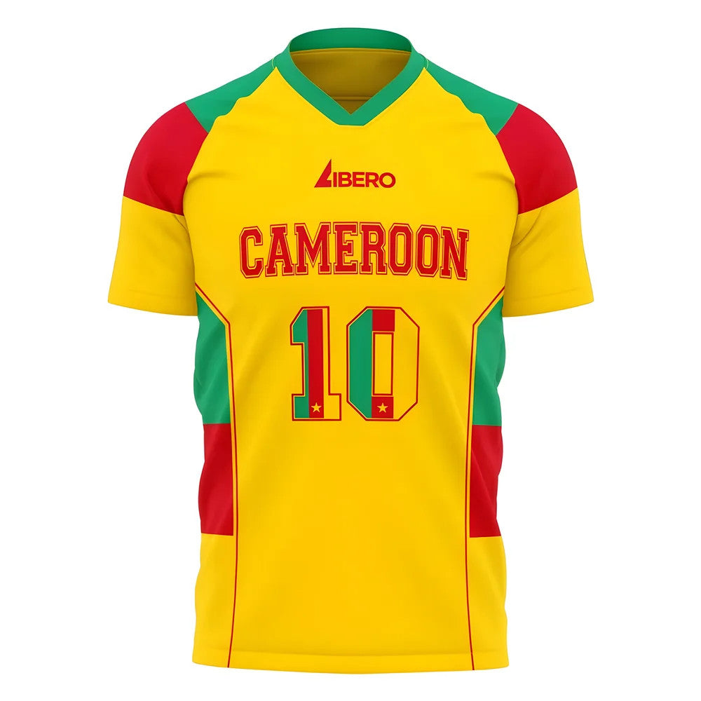 Cameroon World Cup Supporters Jersey (Yellow) - Kids (Long Sleeve)_0