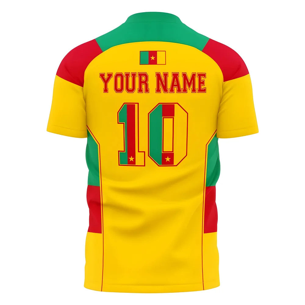 Cameroon World Cup Supporters Jersey (Yellow) - Kids (Long Sleeve)_1
