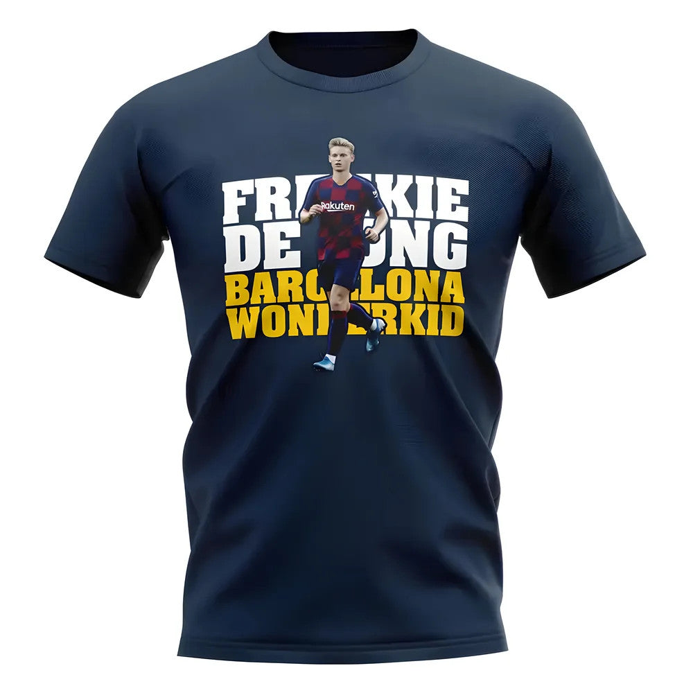 Frenkie de Jong Barcelona Player T-Shirt (Navy)_1