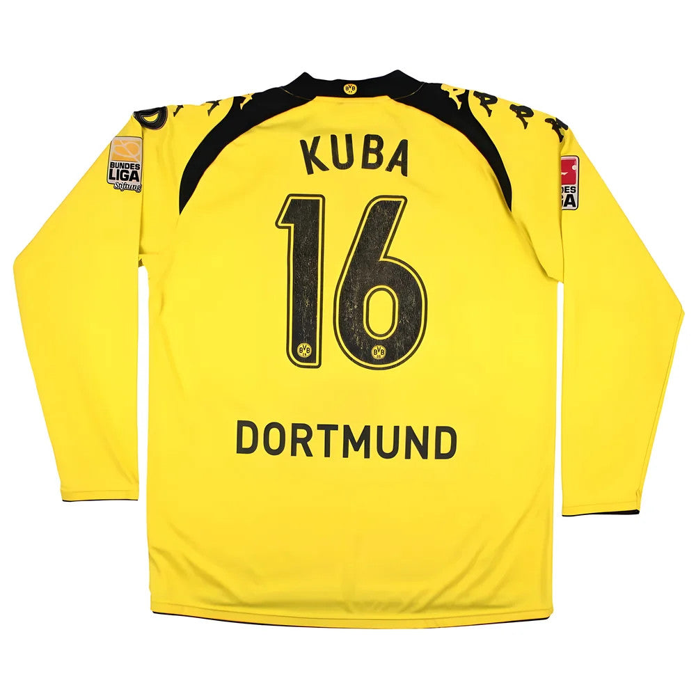 Borussia Dortmund 2009-10 Home Long Sleeve Shirt (Kuba #16) (2XL) (Very Good)_0