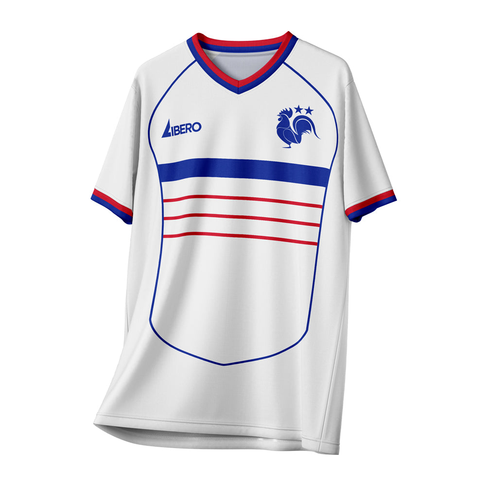 France 1998 Away Vintage Style Concept Shirt Adult Short Sleeve_0