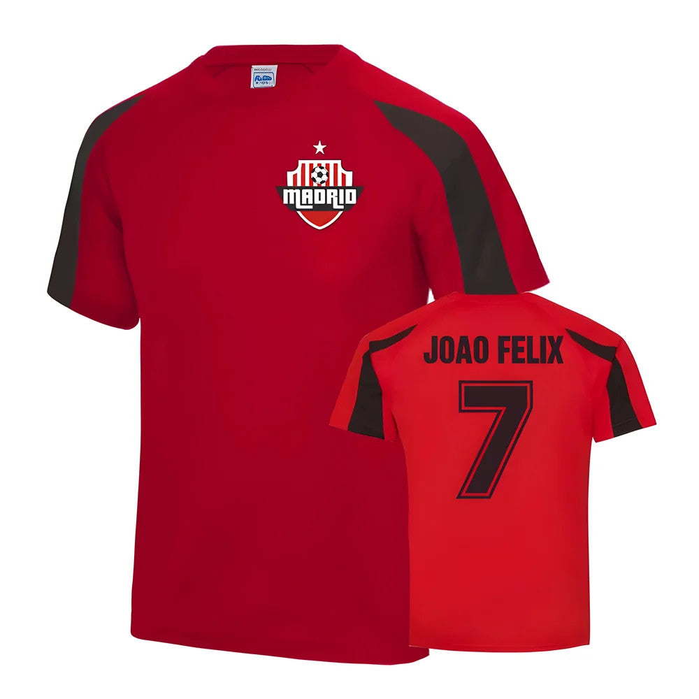 Joao Felix Atletico Madrid Sports Training Jersey (Red)_1