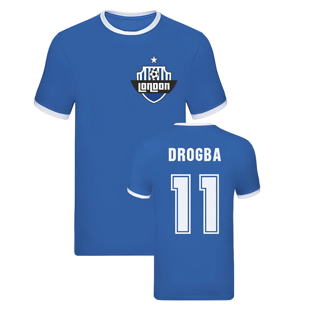 Didier Drogba Ringer TShirt (Blue)_1