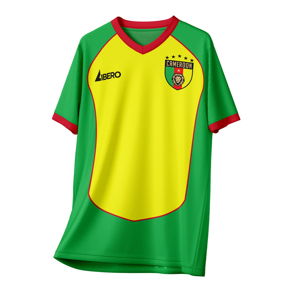 Cameroon 1990 Vintage Style Concept Shirt Kids Short Sleeve_0