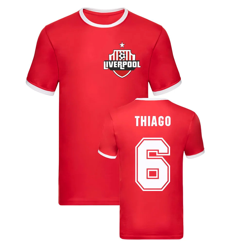 Thiago Liverpool Ringer Tee (Red)_1
