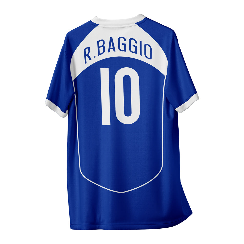 Roberto Baggio 10 Italy 1990 Vintage Style Concept Shirt Kids Short Sleeve_0