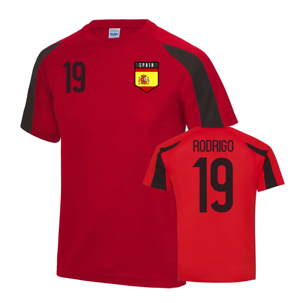 Spain Sports Training Jersey (Rodrigo 19)_0