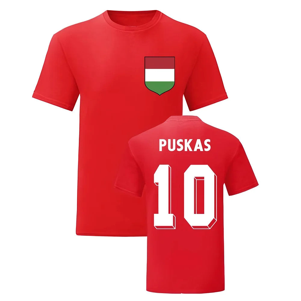Ferenc Puskas Hungary National Hero Tee (Red)_1