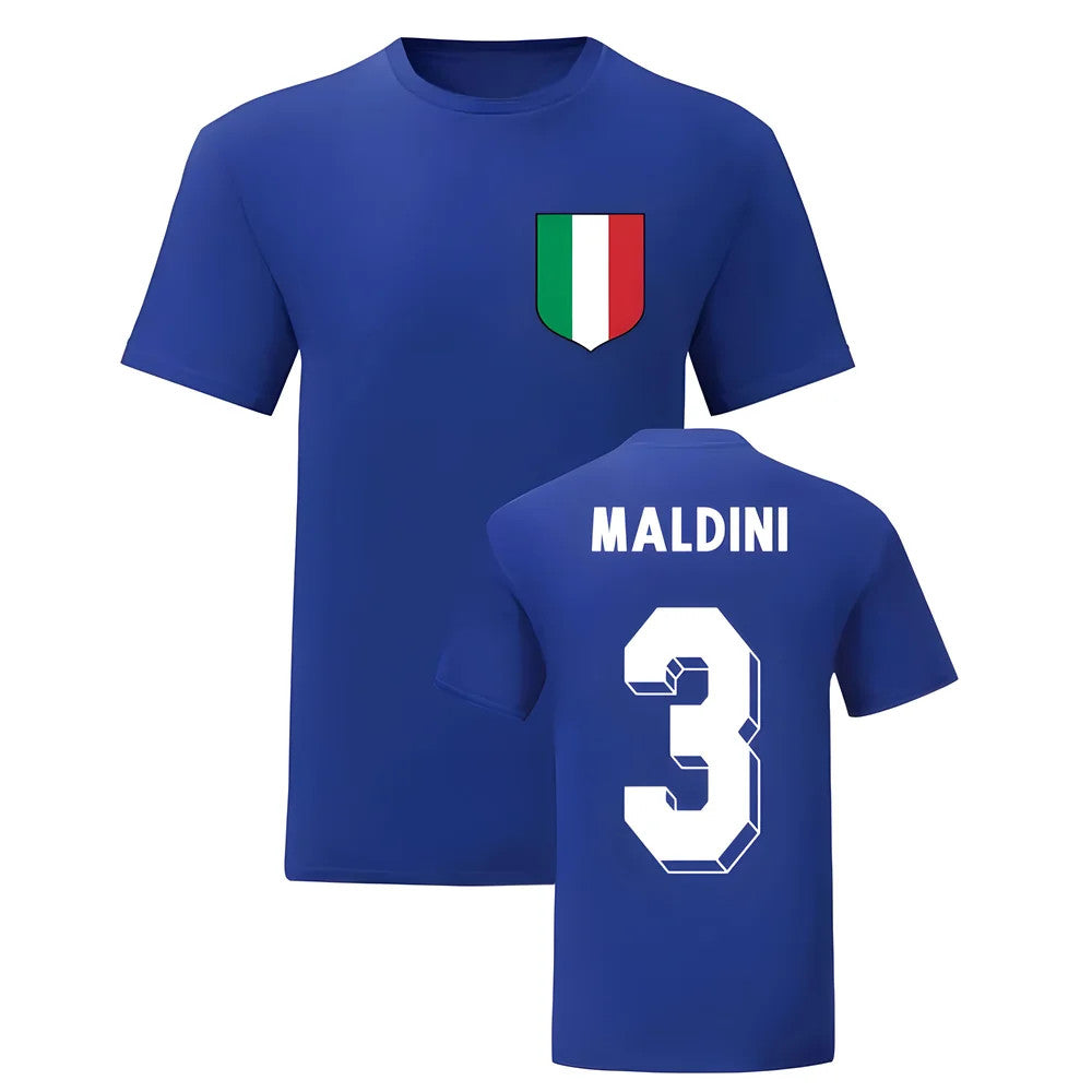 Paolo Maldini Italy National Hero Tee\'s (Blue)_1