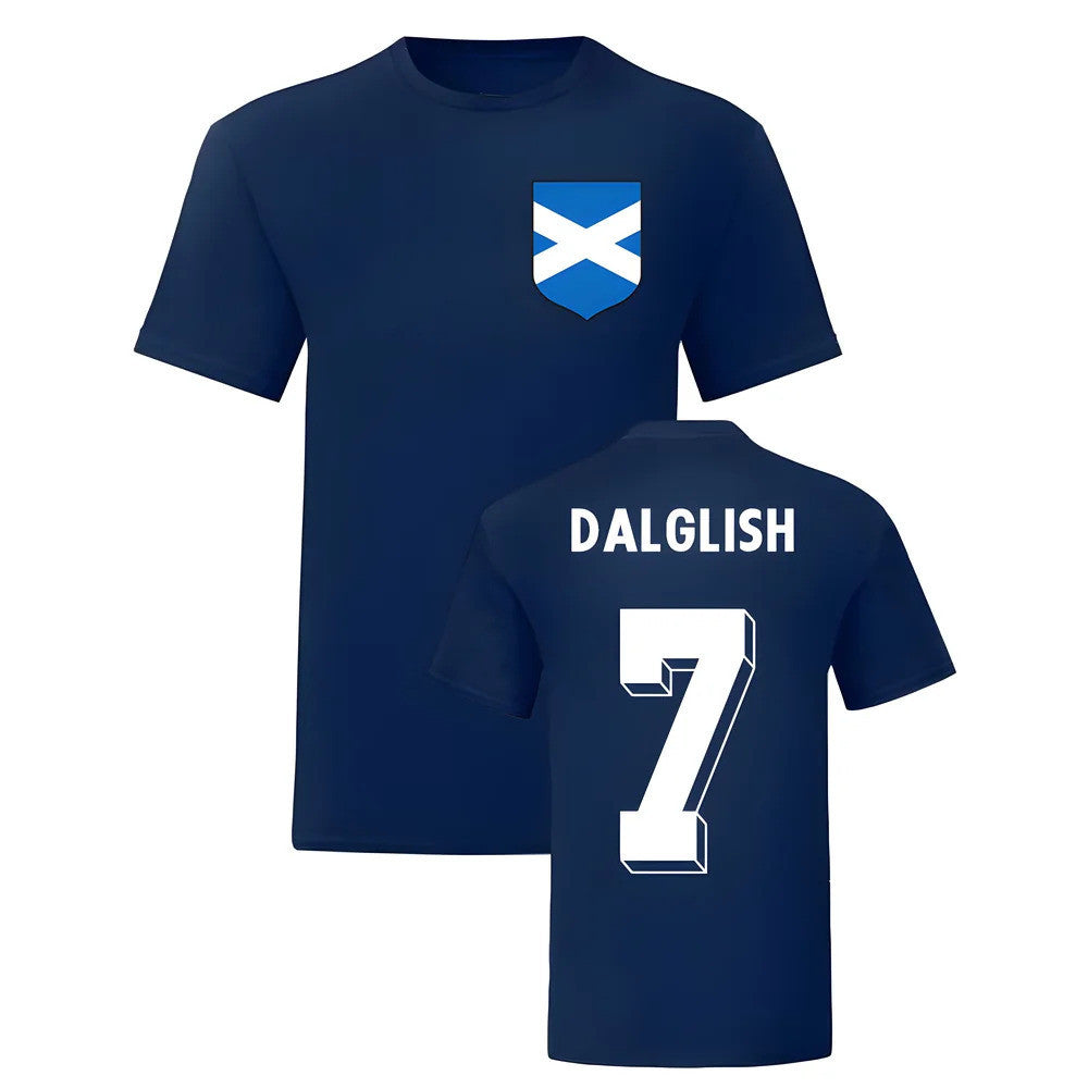 Kenny Dalglish Scotland National Hero Tee (Navy)_0