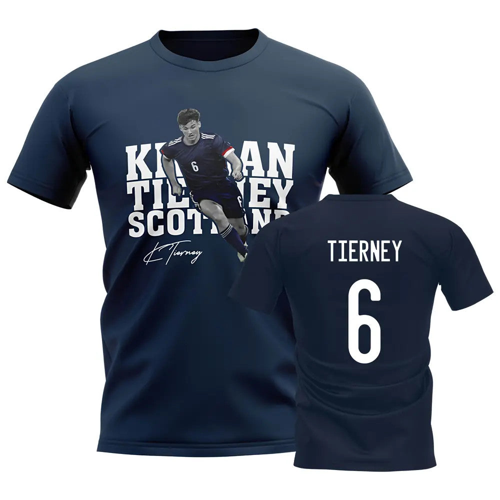 Kieran Tierney Scotland Player Tee (Navy)_1