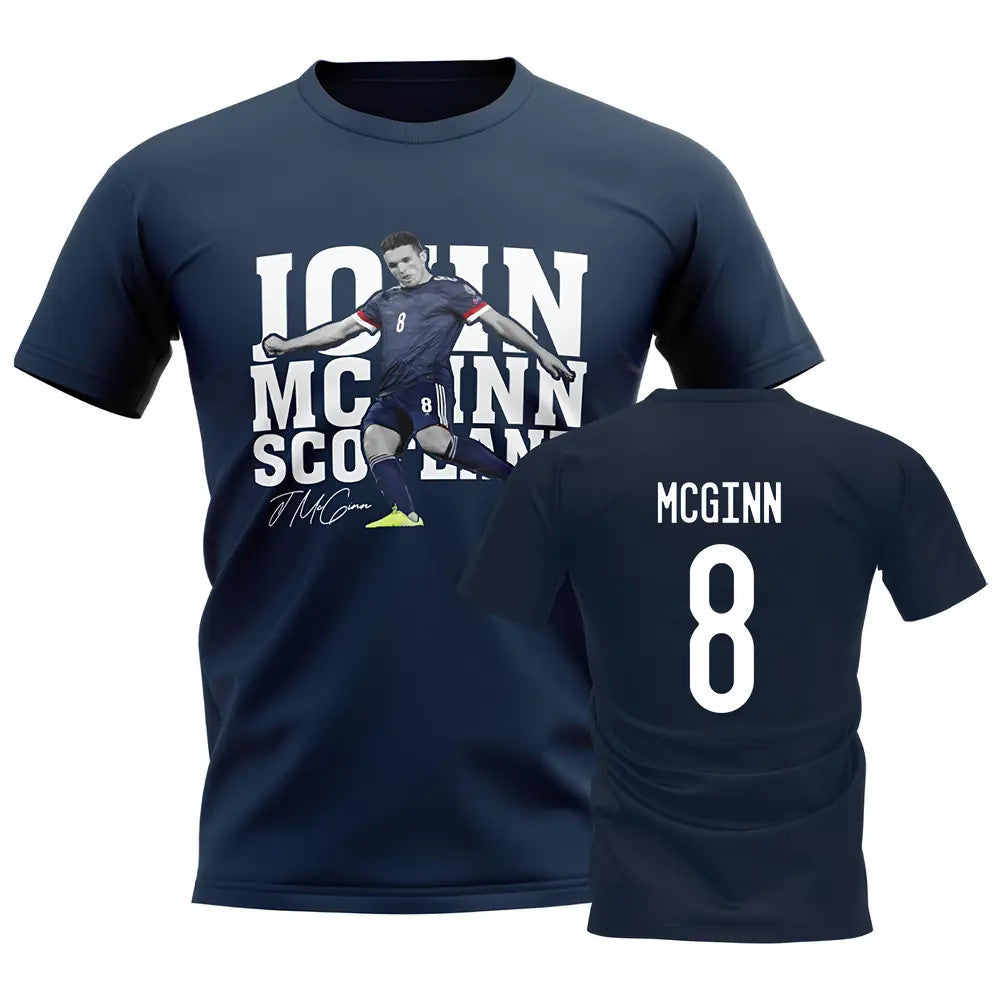 John McGinn Scotland Player Tee (Navy)_1