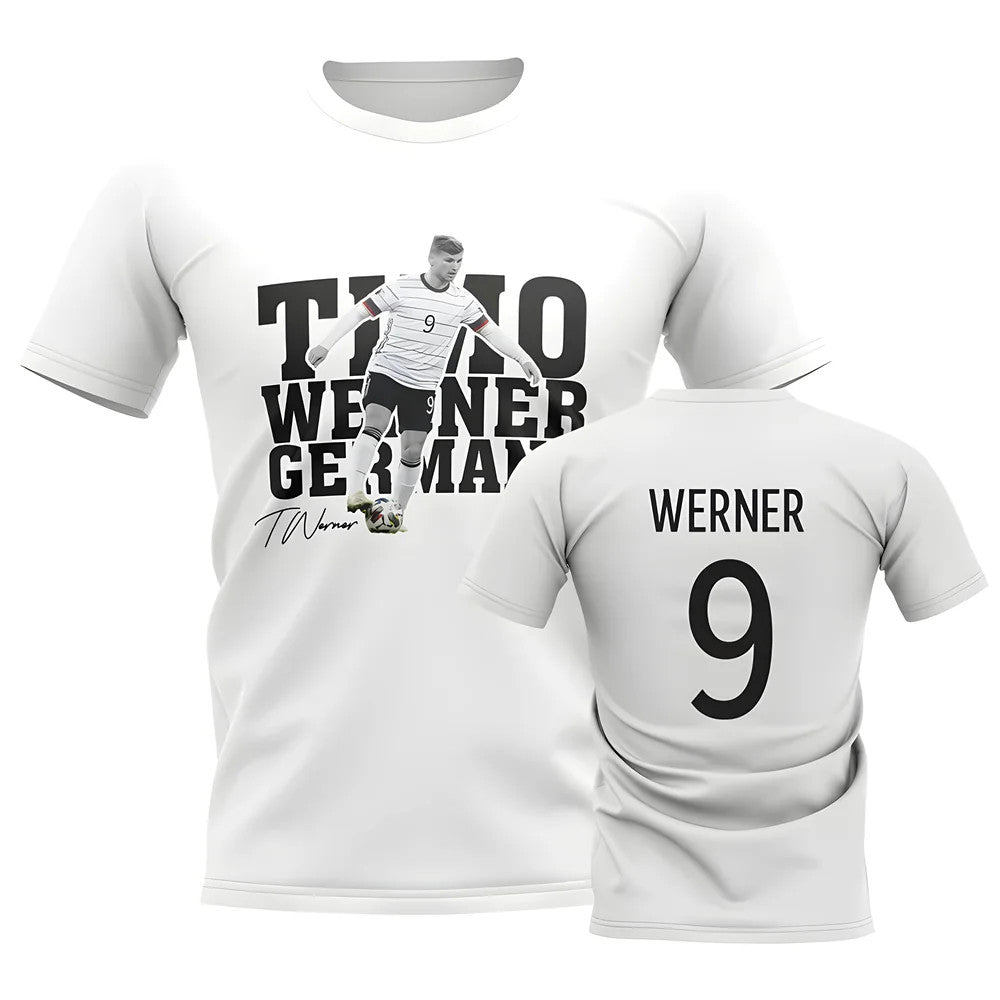 Timo Werner Germany Player Tee (White)_1
