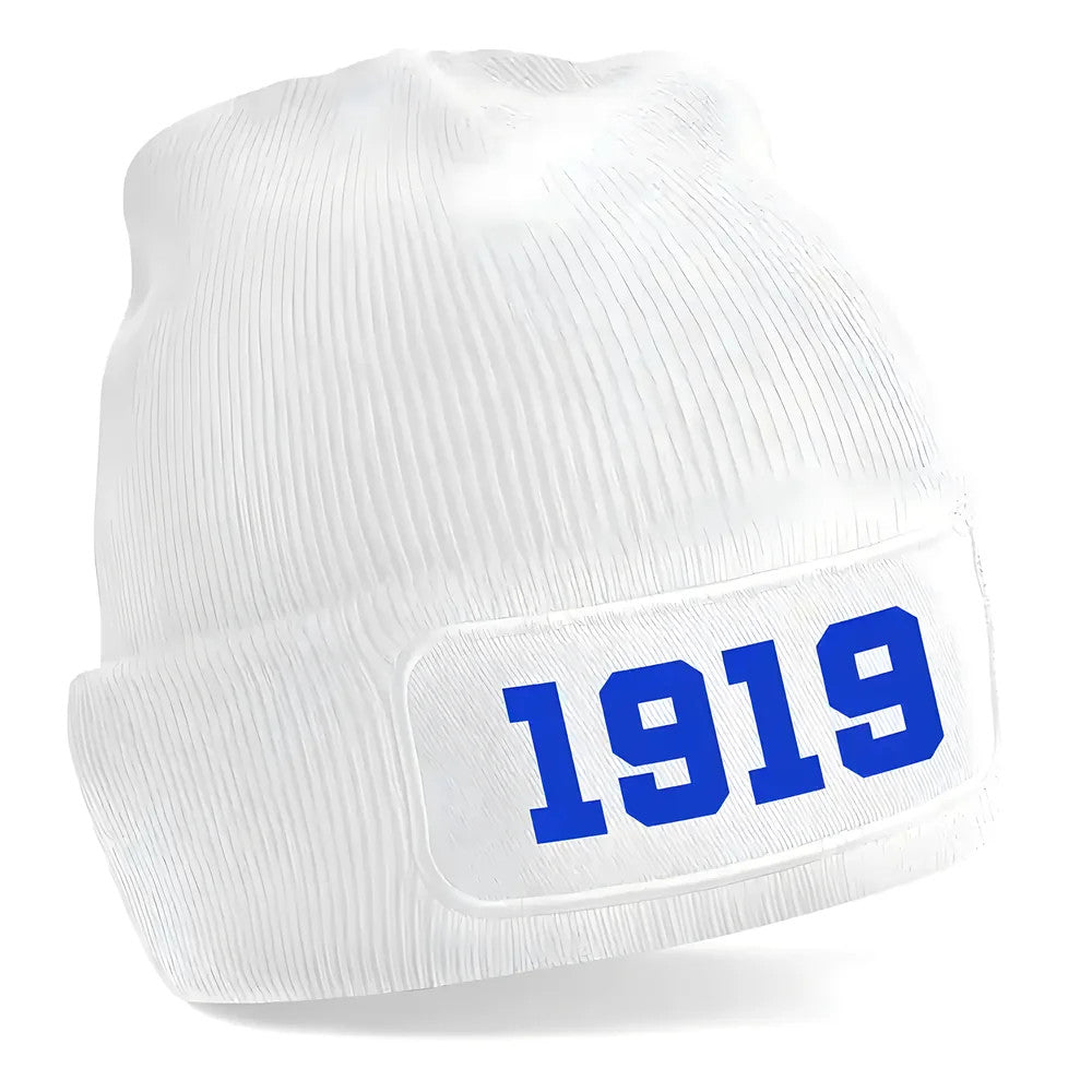 Leeds 1919 Football Beanie Hat (White)_0