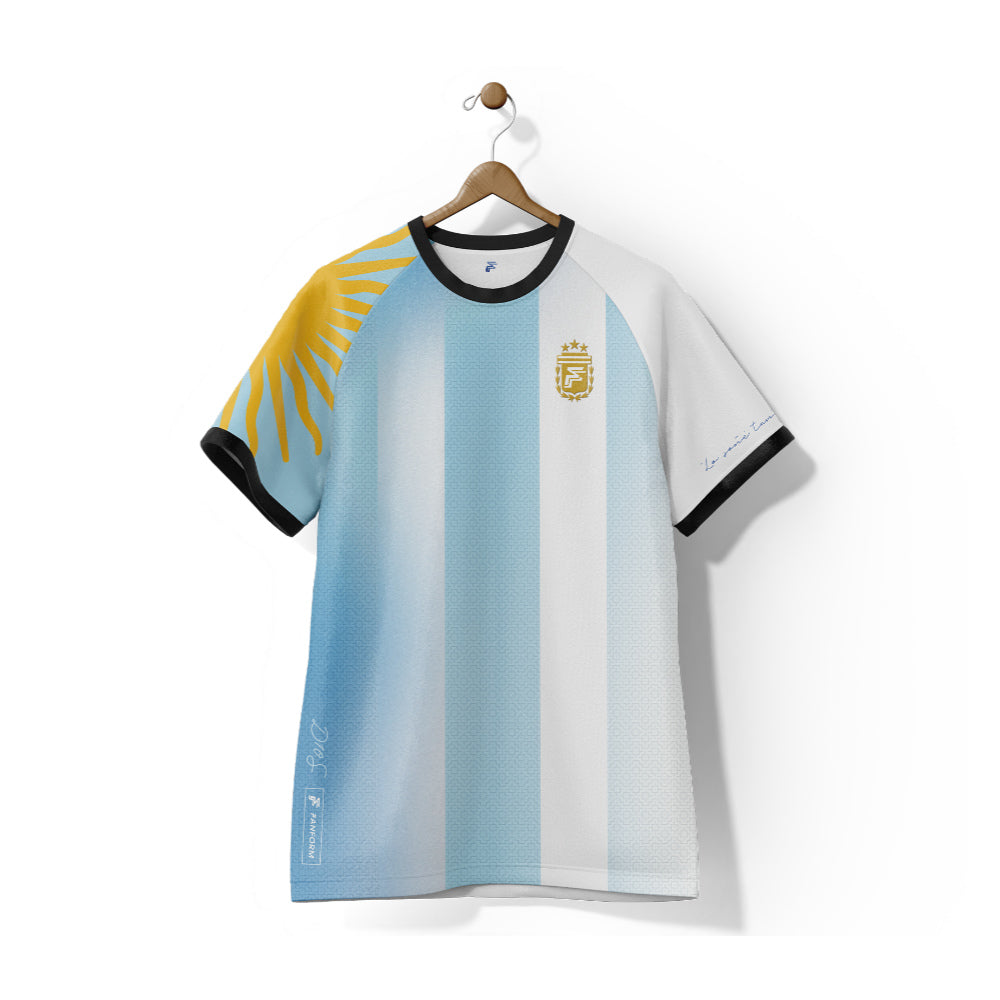 Argentina La Albiceleste Home Supporter Jersey kids Kids Short Sleeve_0