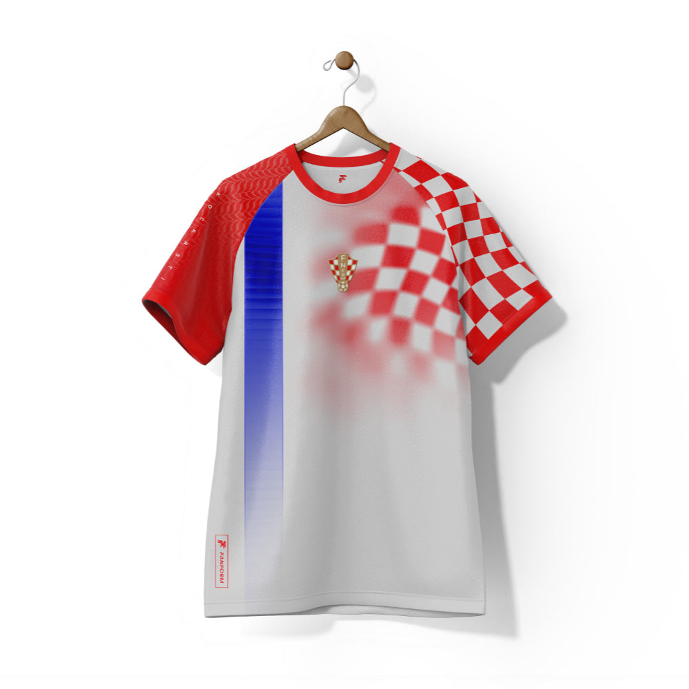 Croatia Vatreni Home Supporter Jersey kids Kids Short Sleeve_0