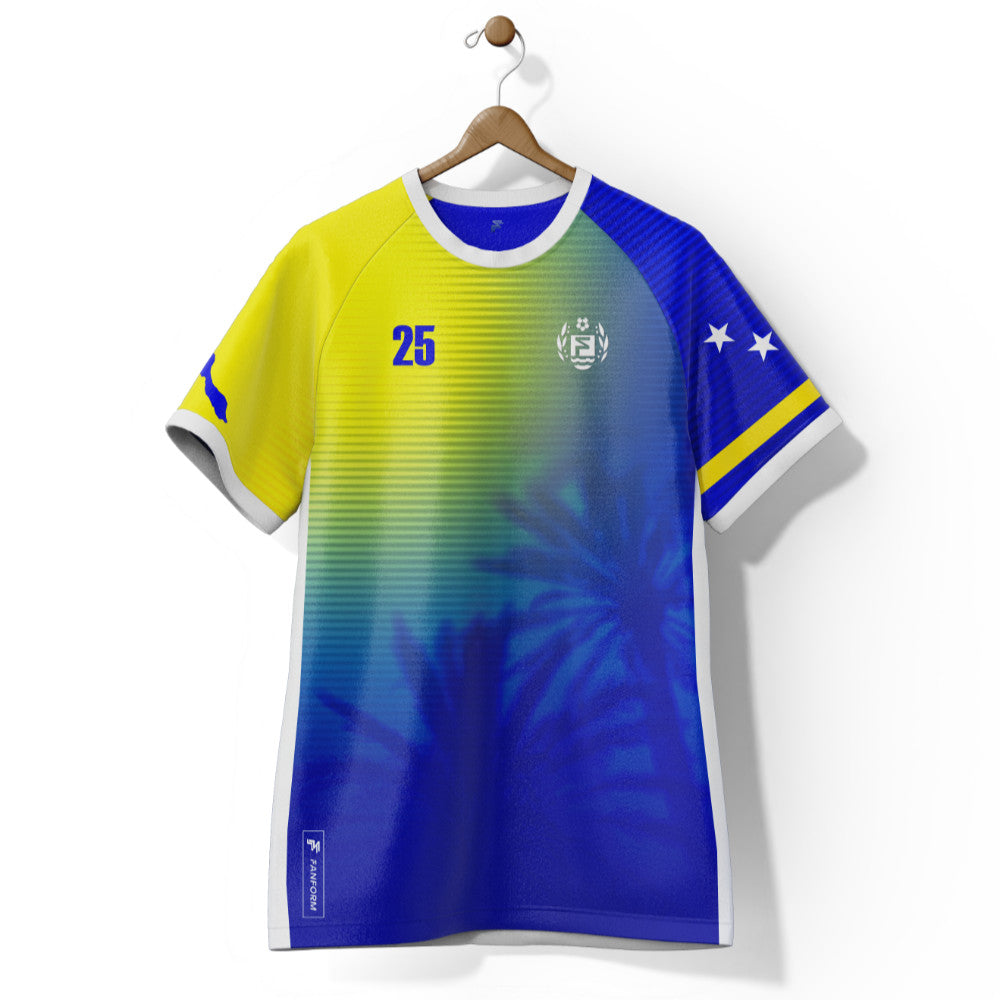 Curacao National Team Home Supporter Jersey kids Kids Short Sleeve_0