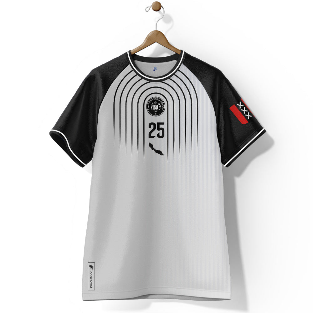 Curacao National Team Away Supporter Jersey kids Kids Short Sleeve_0