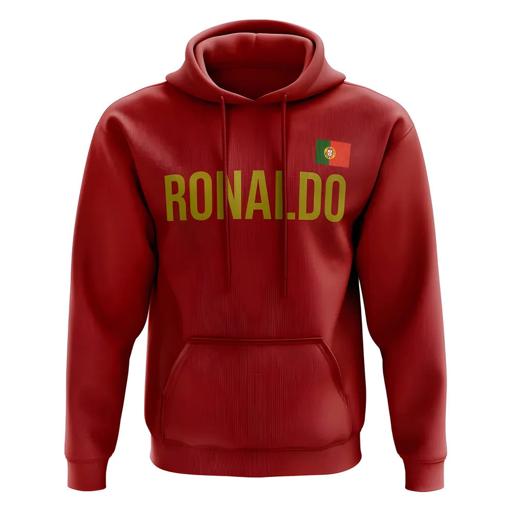 Cristiano Ronaldo Portugal Name Hoody (Red)_1