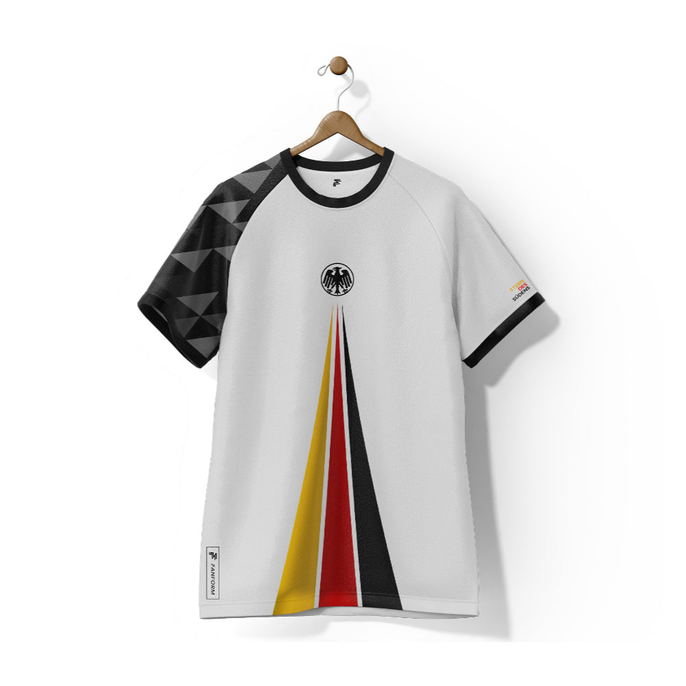 Germany Adler Home Supporter Jersey Kids Short Sleeve_0