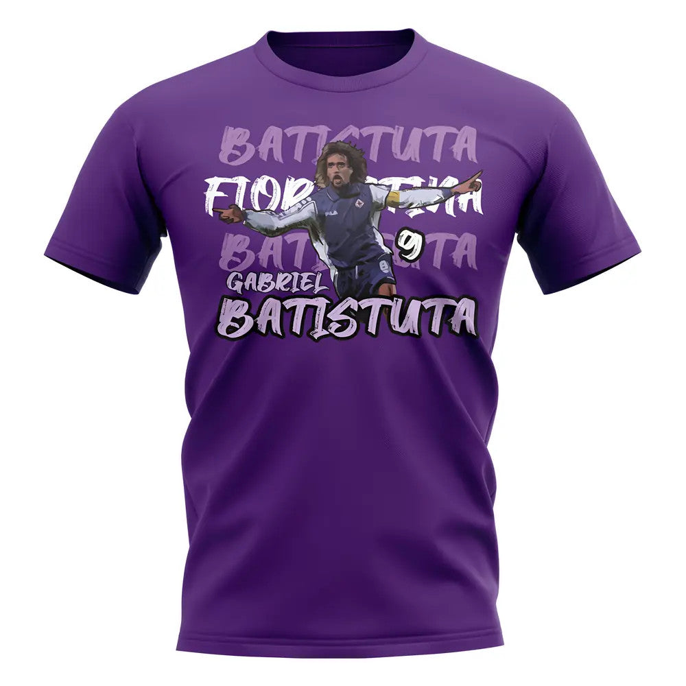 Gabriel Batistuta Graphic Player Tee (Purple)_1