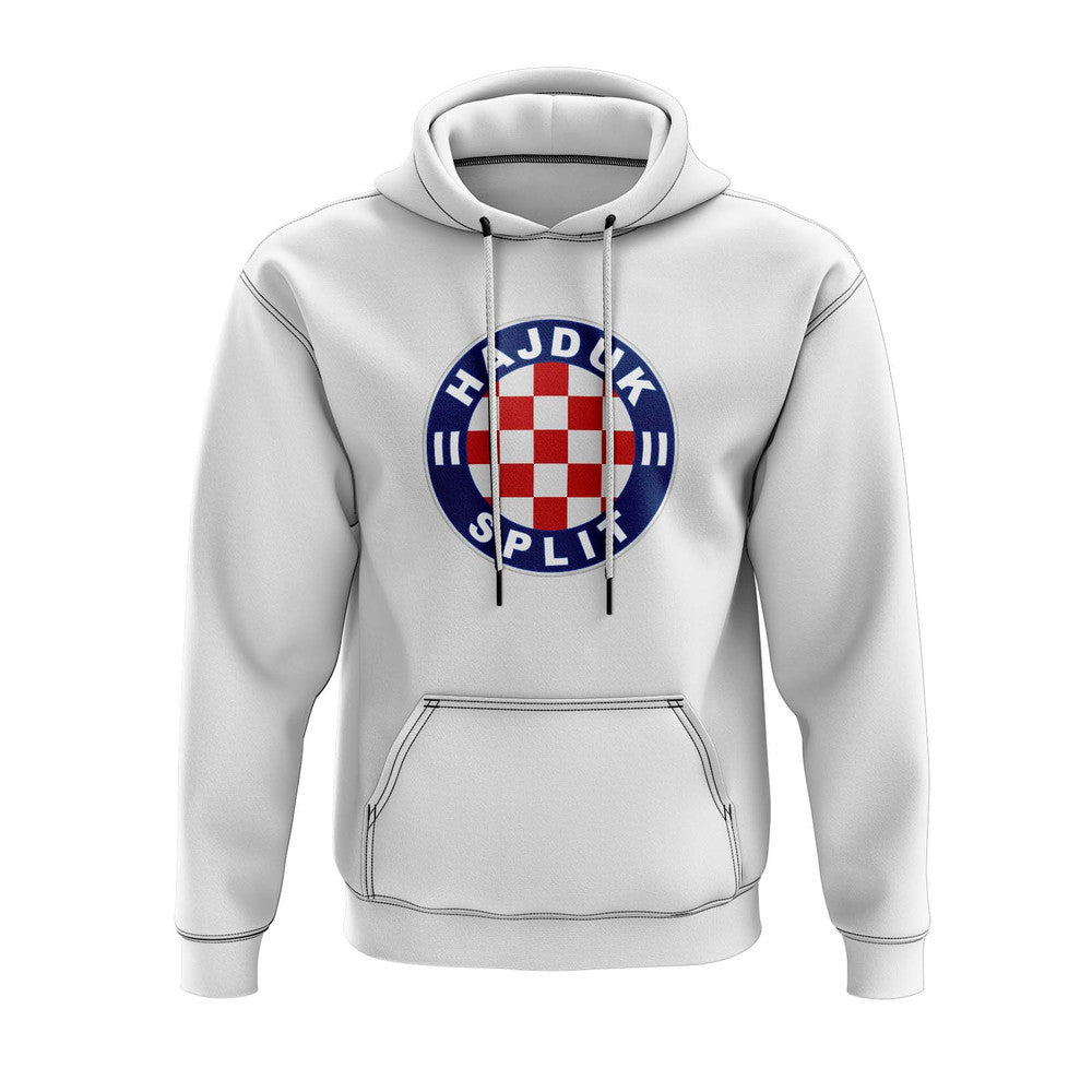 Hajduk split Logo Hoody (White)_0