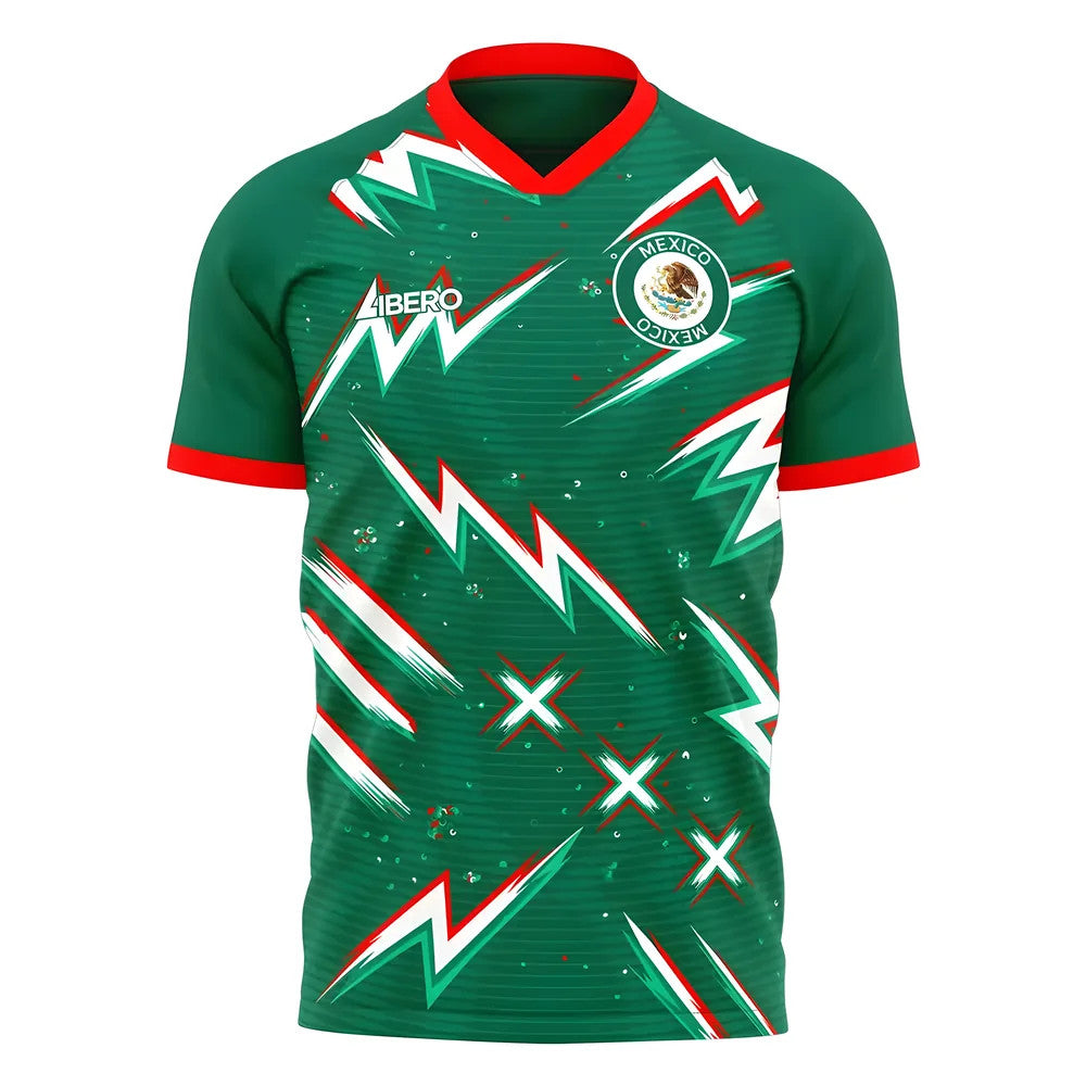 2025-2026 Mexico Pre-Match Concept Shirt Kids Short Sleeve_0