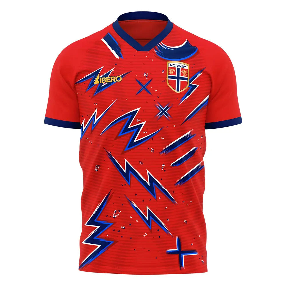 2025-2026 Norway Pre-Match Concept Shirt Kids Long Sleeve_0