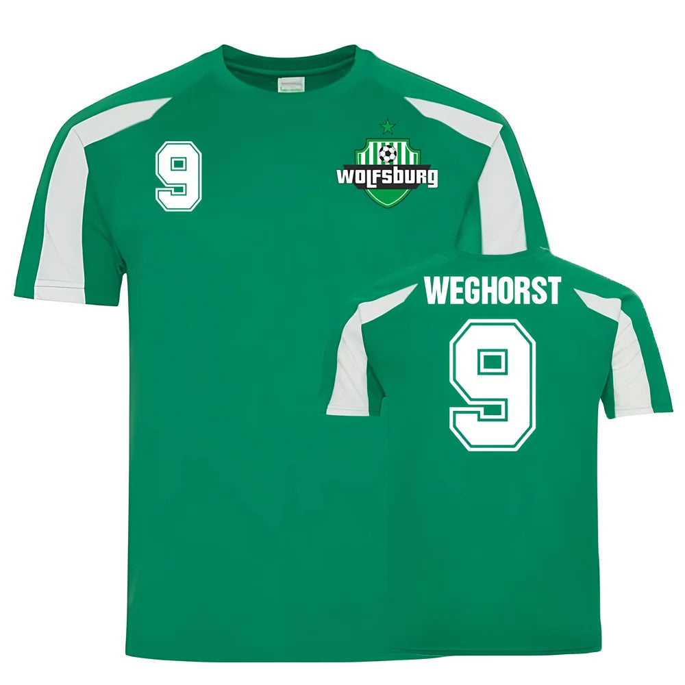 Wout Weghorst VfL Wolfsburg Sports Training Jersey (Green)_0