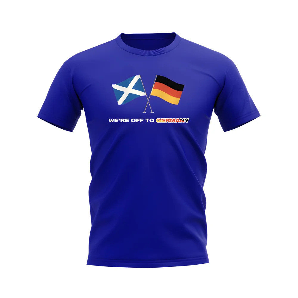 We\'re off to Germany Scotland Euros T-shirt (Royal)_0