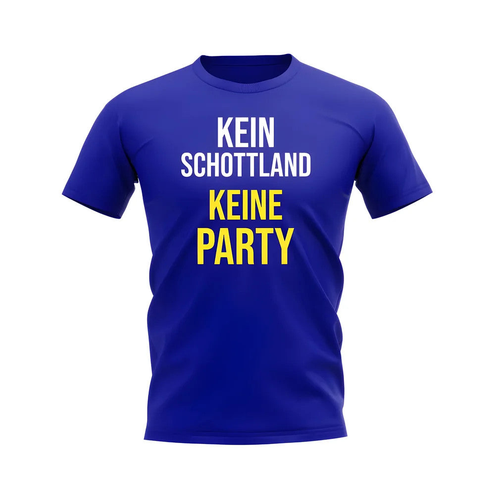 No Scotland No Party T-shirt (Royal)_1