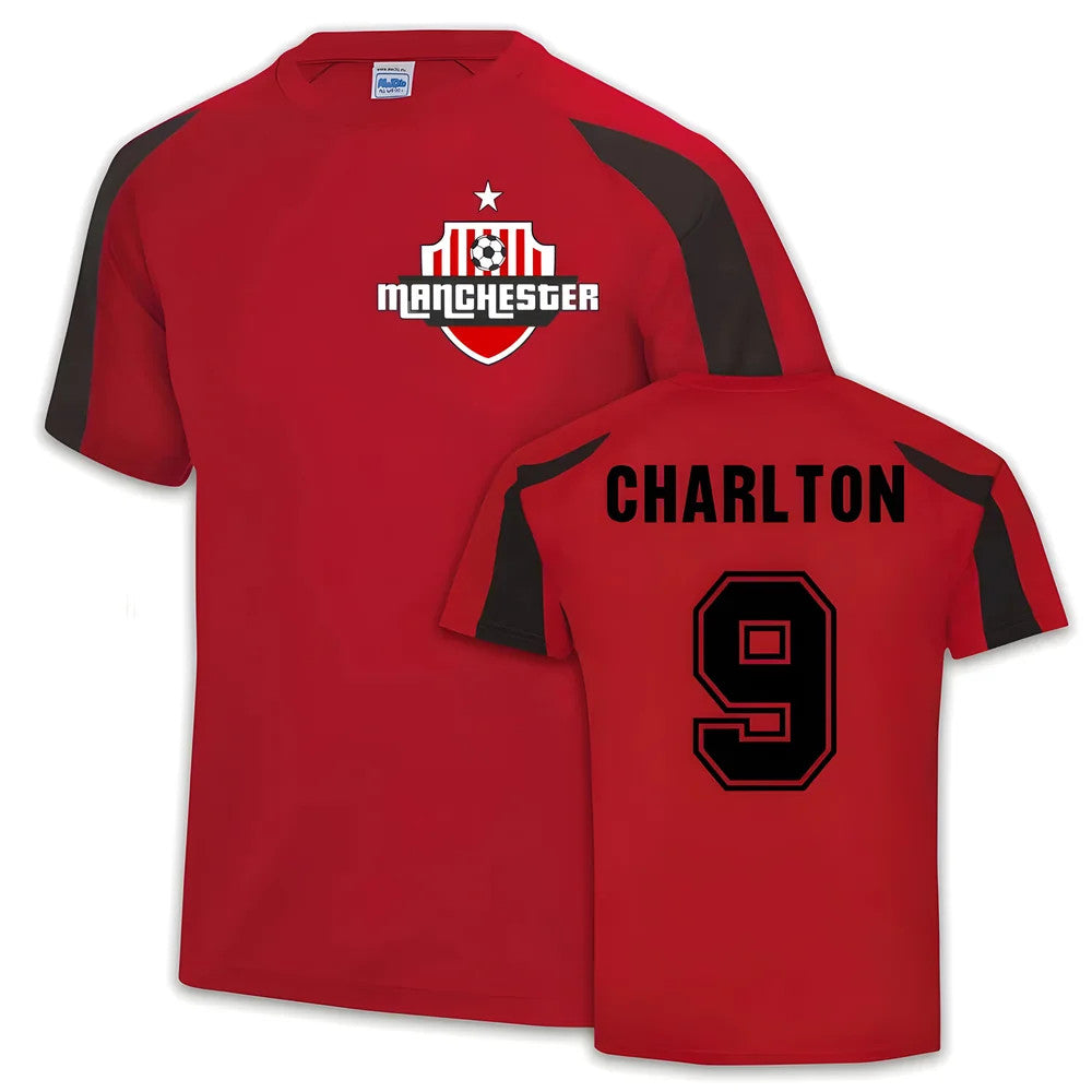 Man United Sports Training Jersey (Bobby Charlton 9)_0