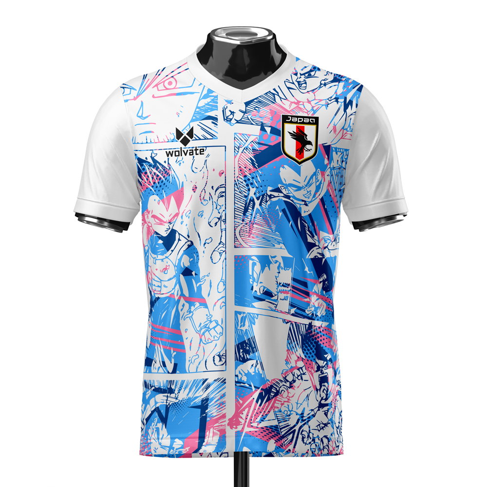 Japan Dragon Ball Z Heritage Football Jersey (Wolvate) Kids Short Sleeve (Doan 10)_2