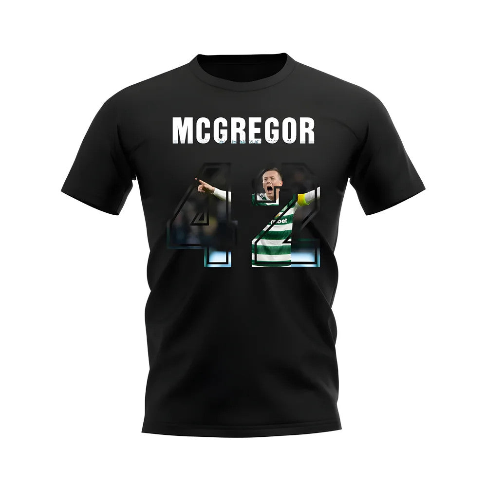 Callum McGregor Name And Number Celtic T-Shirt (Black)_0