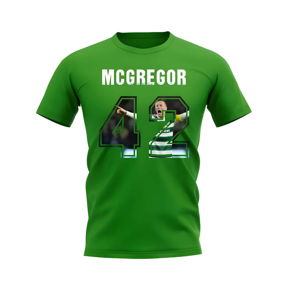 Callum McGregor Name And Number Celtic T-Shirt (Green)_1