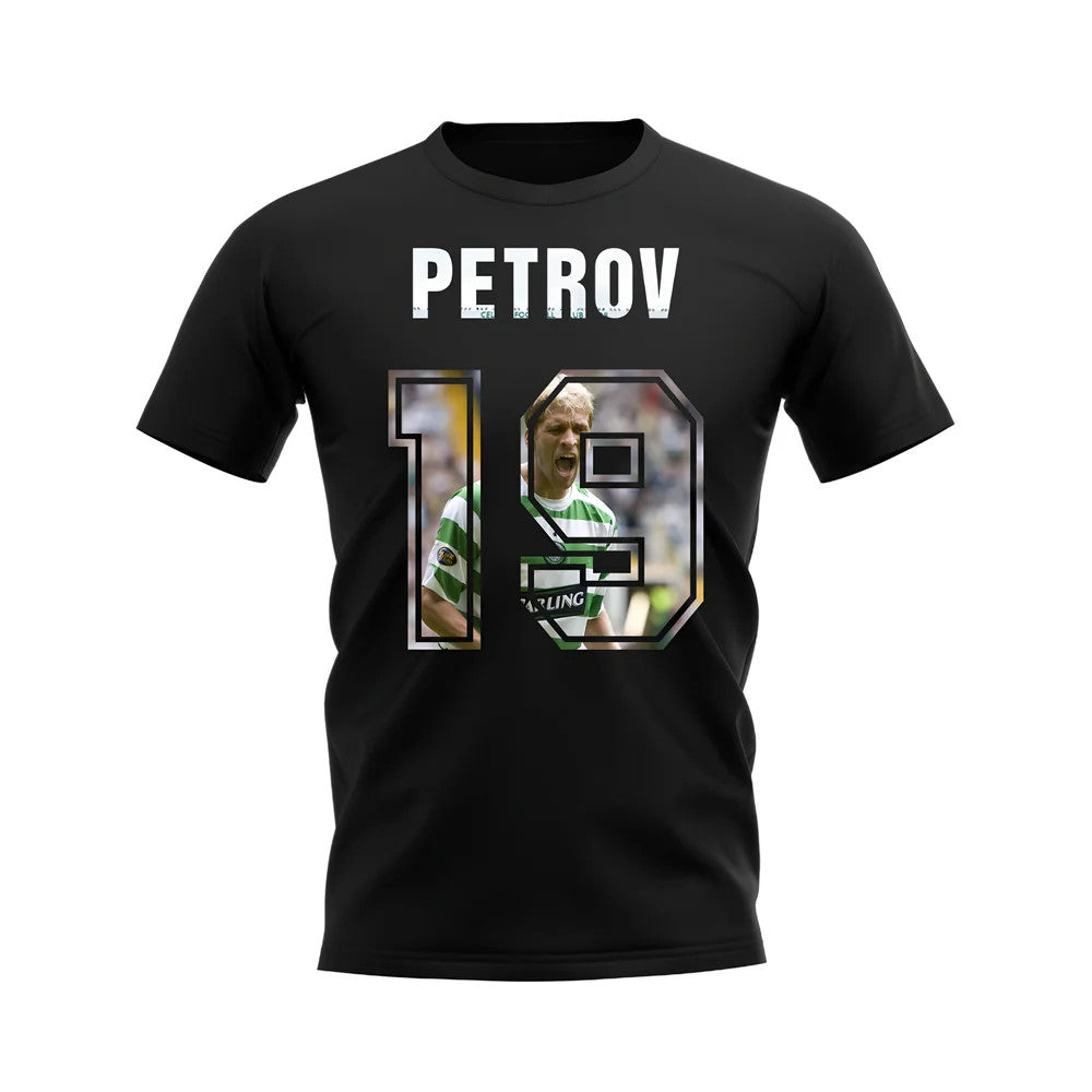 Stiliyan Petrov Name And Number Celtic T-Shirt (Black)_1