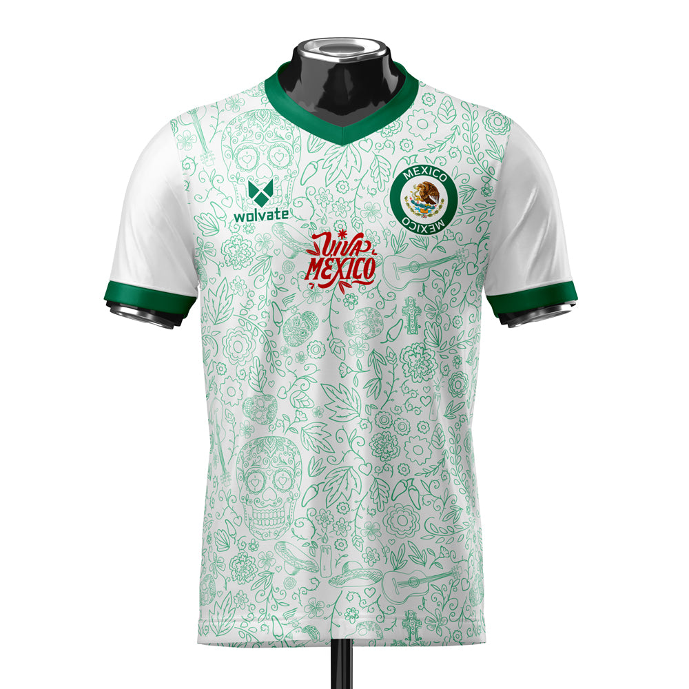 Mexico Heritage Football Jersey (Wolvate) Kids Short Sleeve_0