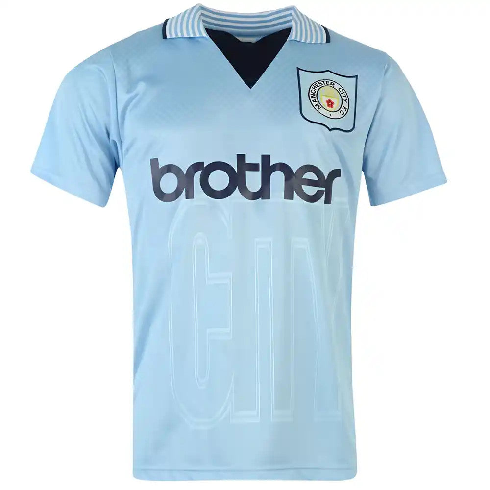 Score Draw Man City 1996 Home Shirt (Quinn 9)_1