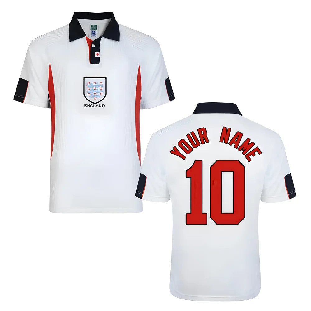 Score Draw England World Cup 1998 Home Shirt (Your Name)_0