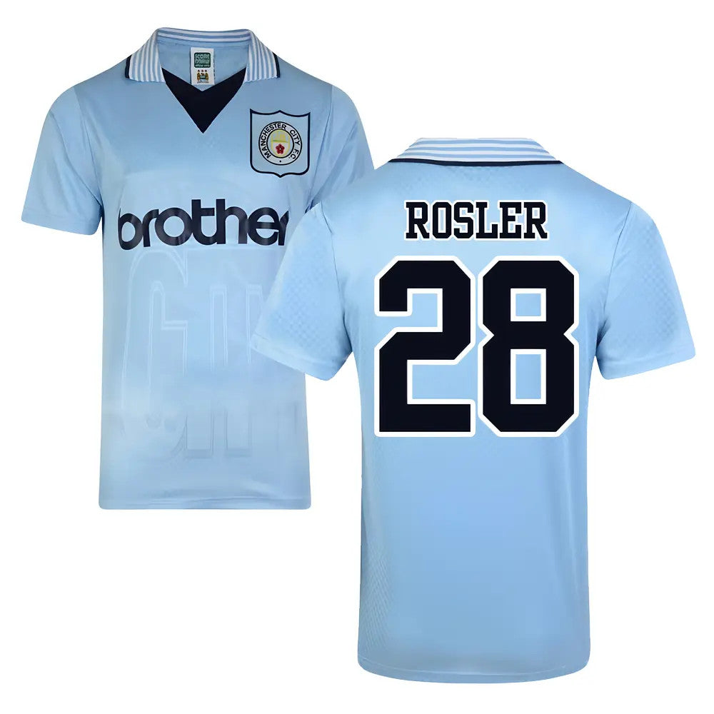 Score Draw Man City 1996 Home Shirt (Rosler 28)_0