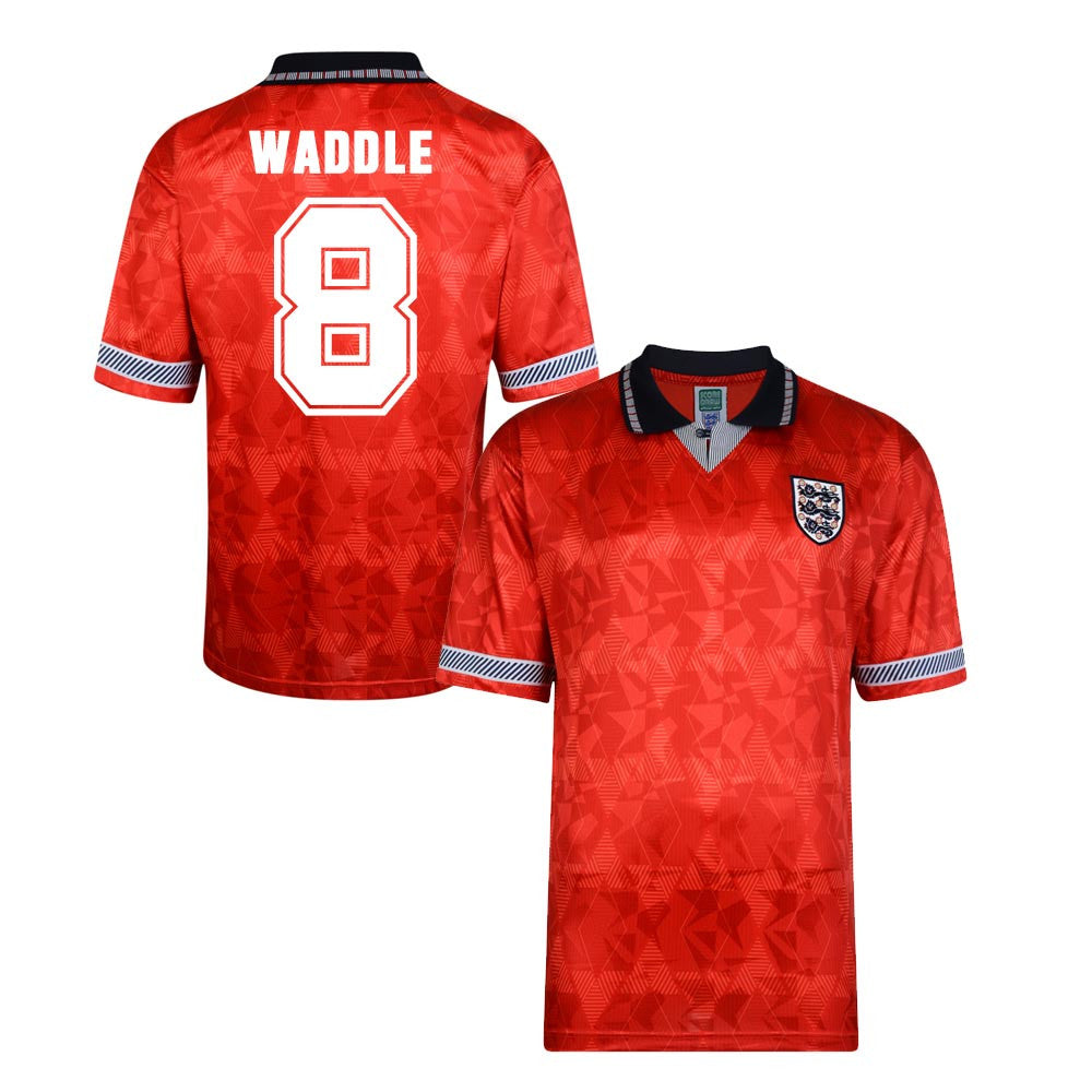 Score Draw England World Cup 1990 Away Shirt (Waddle 8)_0