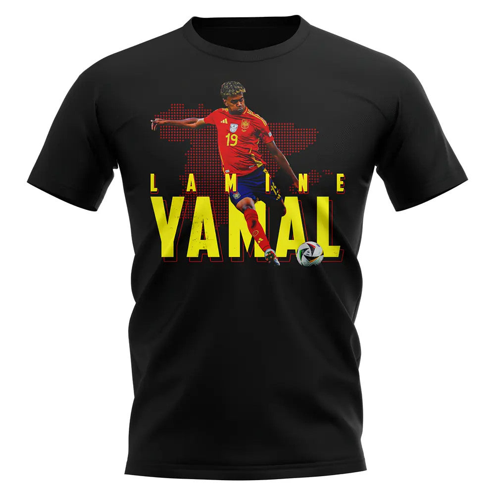 Lamine Yamal Spain 19 T-Shirt (Black)_1