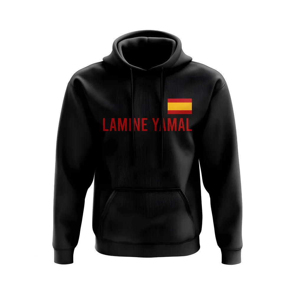 Lamine Yamal Spain Flag Hoody (Black)_1