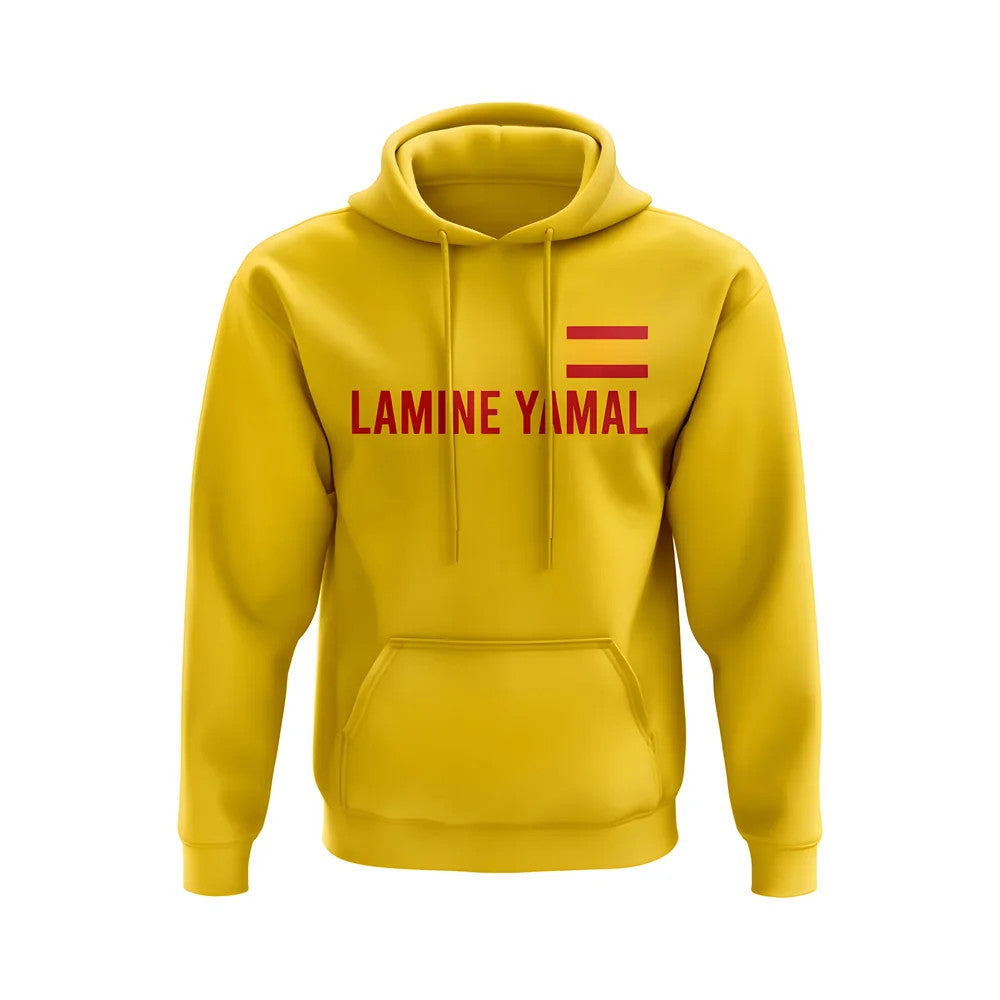 Lamine Yamal Spain Flag Hoody (Yellow)_1