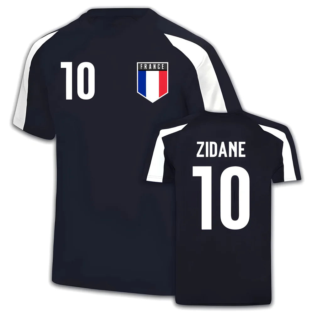 France Sports Training Jersey (Zinedine Zidane 10)_0