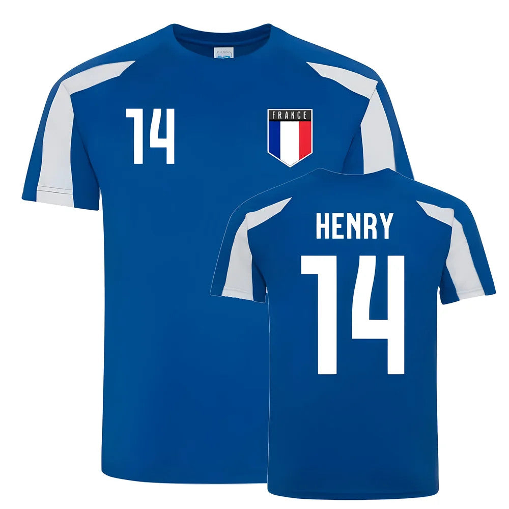 Thierry Henry France Sports Training Jersey (Blue-White)_1