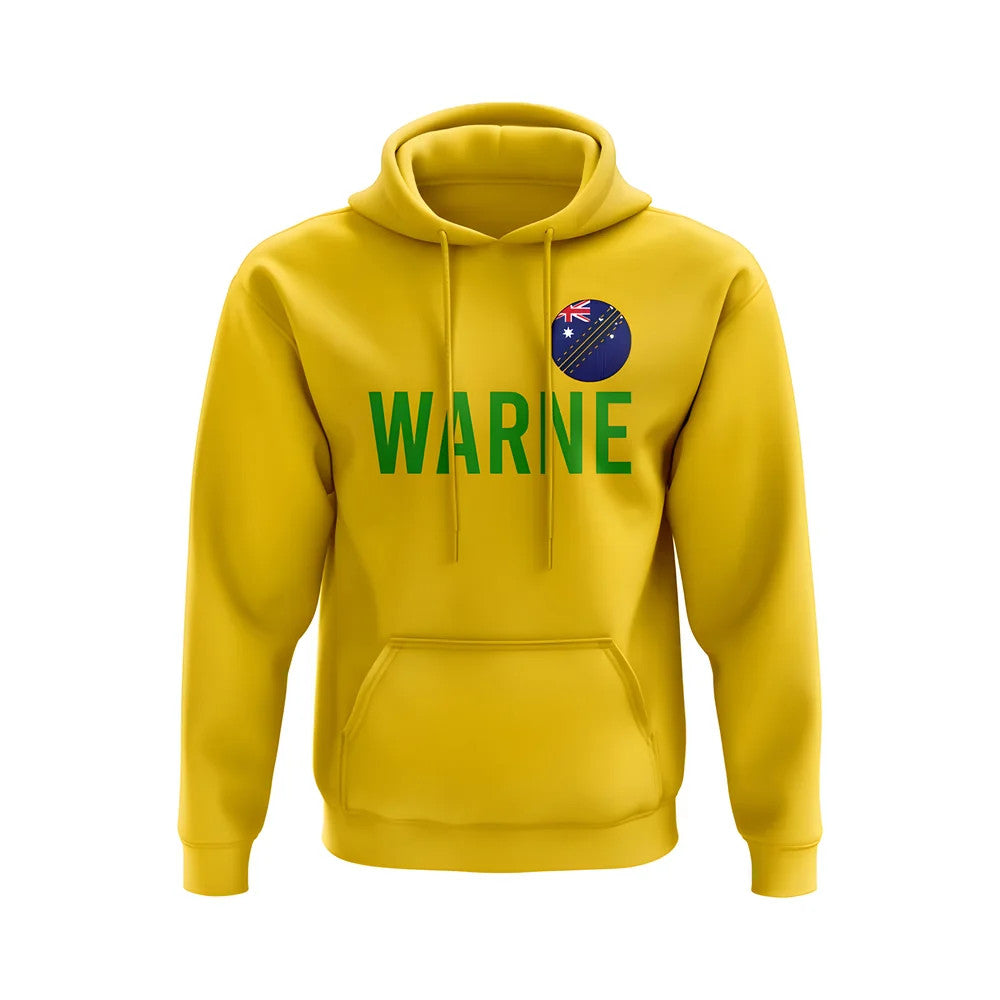 Shane Warne Australia Name Hoody (Yellow)_0