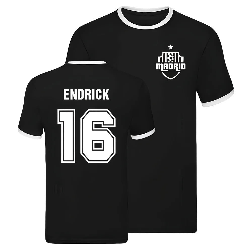 Real Madrid Ringer T-shirt (Endrick 16)_0