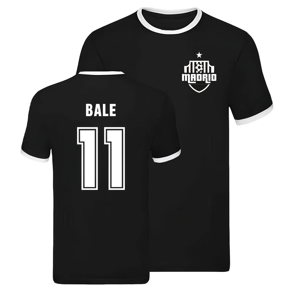 Real Madrid Ringer T-shirt (Gareth Bale 11)_1